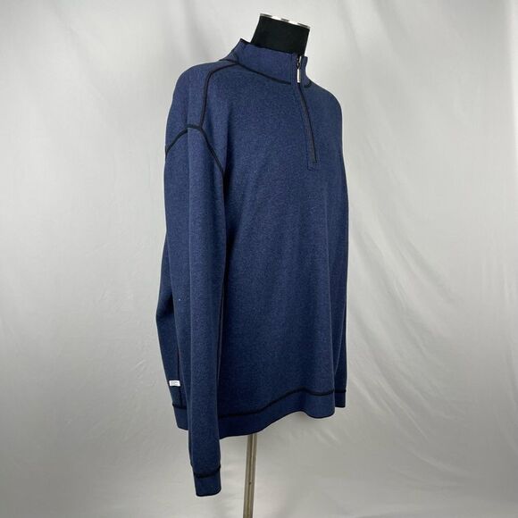 Tommy Bahama Reversible 100% Cotton Knit Sweater - Mens XL - Picture 2 of 13